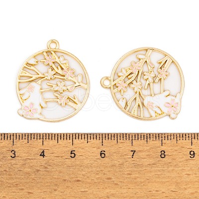 Rack Plating Alloy Enamel Pendants LS-FIND-A040-05A-03G-1