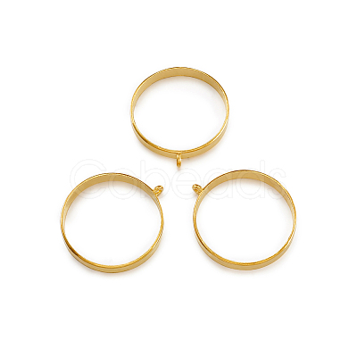 Alloy Open Back Bezel Big Pendants PALLOY-TA0021-01G-1