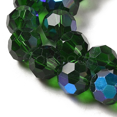 Electroplate Transparent Glass Beads Strands EGLA-A035-T10mm-L10-1