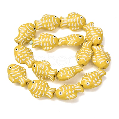 Handmade Porcelain Beads PORC-K010-08H-1