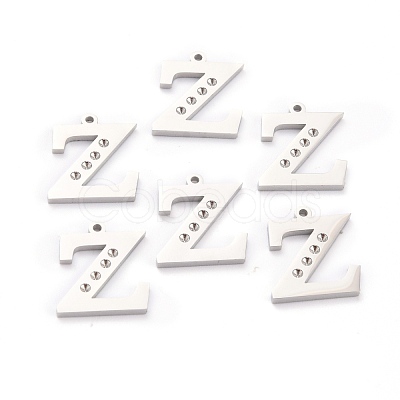 Non-Tarnish 304 Stainless Steel Pendant Rhinestone Settings STAS-F267-09Z-P-1