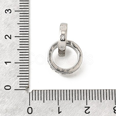 Brass Micro Pave Clear Cubic Zirconia Beads KK-V008-14A-P-1