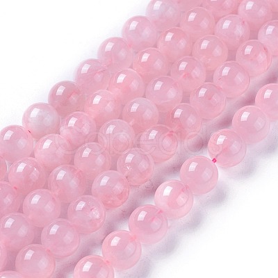 Natural Madagascar Rose Quartz Beads Strands G-F641-01-C-1