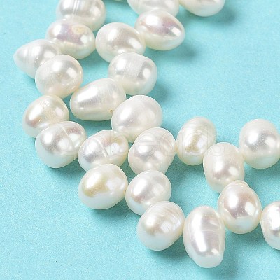 Natural Cultured Freshwater Pearl Beads Strands PEAR-J007-50-1