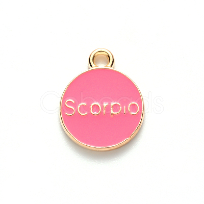 Alloy Enamel Pendants X-ENAM-S124-01B-03L-1