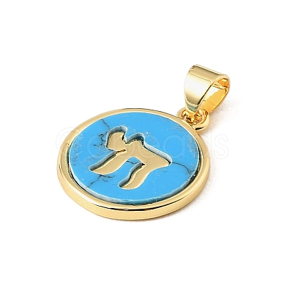 Dyed Synthetic Turquoise Pendants GG-CBA9CBD-01G-1