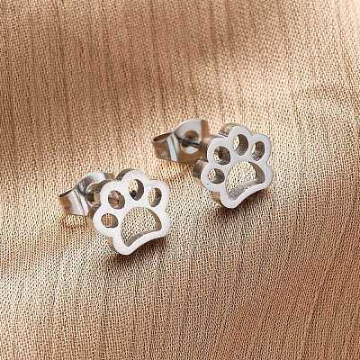 Tarnish Resistant 304 Stainless Steel Stud Earrings X-EJEW-F227-14P-1