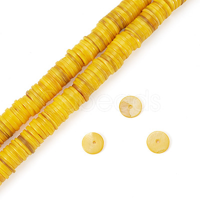 1 Strand Natural Freshwater Shell Beads Strands SHEL-TA0001-35A-1