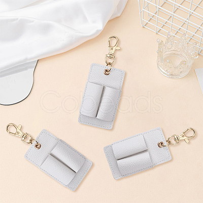 3Pcs PU Keychains KEYC-CL0001-49B-1