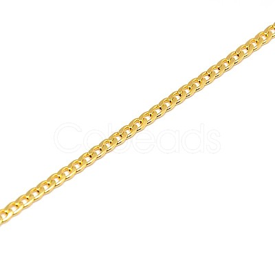 304 Stainless Steel Curb Chain/Twisted Chain Necklace Making X-STAS-A028-N108G-1
