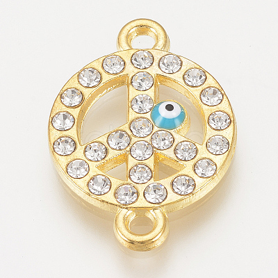 Alloy Rhinestone Links connectors LS-ALRI-S170-33G-1