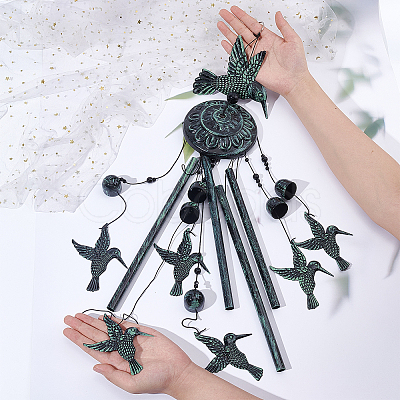 Alloy Wind Chime HJEW-WH0036-34-1