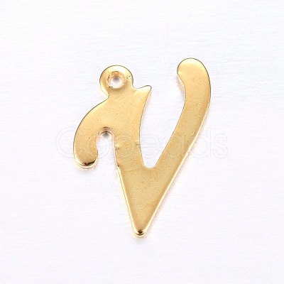 201 Stainless Steel Pendants X-STAS-O098-03G-V-1
