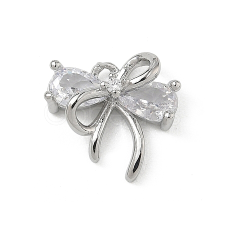 Brass Micro Pave Cubic Zirconia Charms KK-A300-01P-06-1
