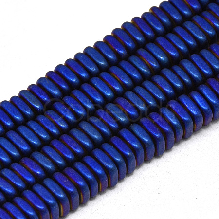 Electroplate Non-magnetic Synthetic Hematite Beads Strands X-G-Q486-90D-1