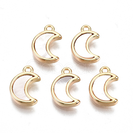 Natural Sea Shell Charms KK-S354-264-NF-1