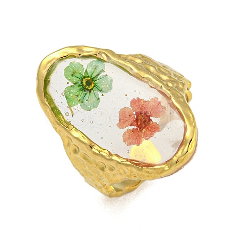 Brass Adjustable Rings for Women RJEW-G265-10G-D06-1