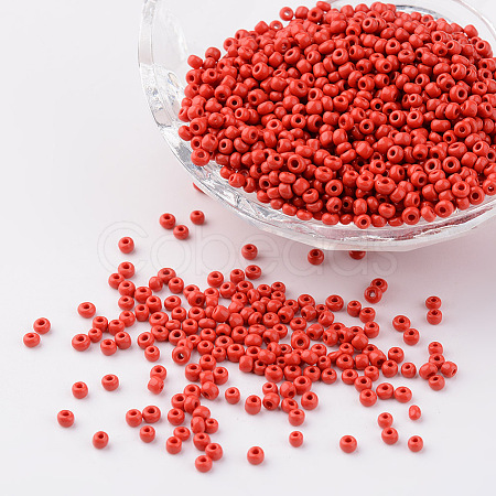 12/0 Opaque Colours Round Glass Seed Beads X-SEED-A010-2mm-45-1