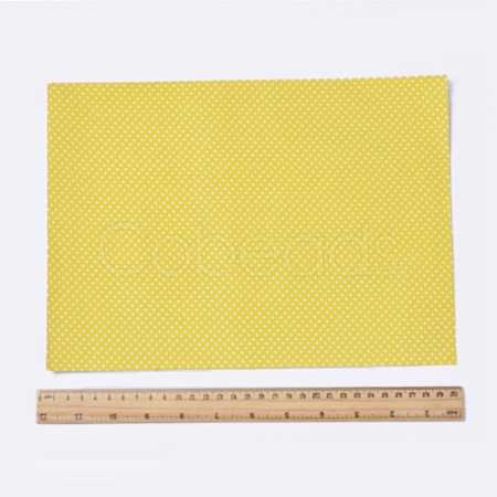 Polka Dot Pattern  Printed A4 Polyester Fabric Sheets DIY-WH0158-63A-03-1