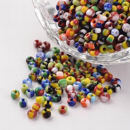 8/0 Opaque Colours Seep Glass Beads SEED-J019-01-1