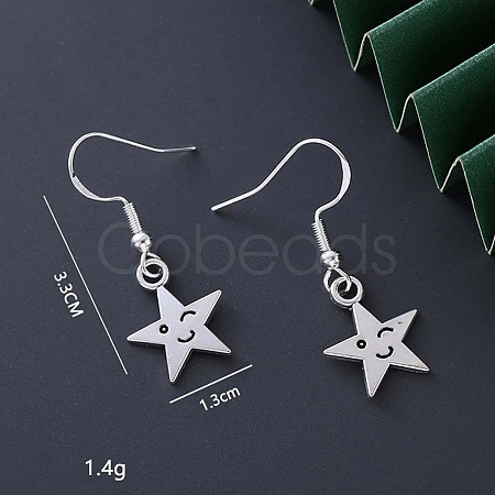 Brass & Alloy Dangle Earrings FS-WG95800-09-1