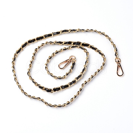 Aluminum Curb Chain Bag Strap FIND-WH0071-65B-1