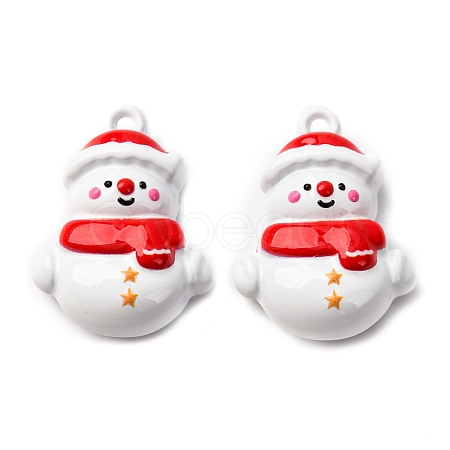 Christmas Themes Baking Paint Alloy Pendants LS-FIND-G097-02A-1