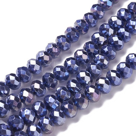 Opaque Glass Beads Strands GLAA-H022-01A-02-1