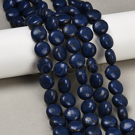 Synthetic Howlite Imitation Lapis Lazuli Beads G-S393-12A-12mm-1