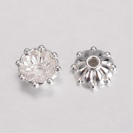 Alloy Fancy Bead Caps PALLOY-D348-09S-1