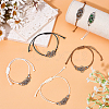 12Pcs 4 Colors 304 Stainless Steel Macrame Pouch Bracelet Making for Stone Holder AJEW-SC0003-01-4