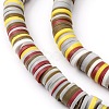 Handmade Polymer Clay Beads Strands CLAY-R089-8mm-T025-6