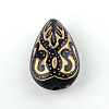 Teardrop Plating Acrylic Beads PACR-Q102-151B-1