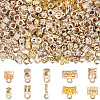 400Pcs 10 Styles CCB Plastic Tube Bails CCB-SC0001-25-1