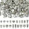 100Pcs 20 Styles Tibetan Style Alloy Tube Bails FIND-CJ0002-13-2