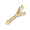 Rack Plating Brass Connector Charms KK-P245-07G-Y-2