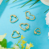 5Pcs 5 Styles Brass Screw Carabiner Lock Charms KK-TA0008-24-5