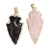 Natural Gemstone Pendants G-Q490-A-M-2