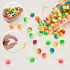 150Pcs Resin Hair Coil Cuffs OHAR-SP0001-19-6