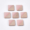 Resin & Walnut Wood Cabochons RESI-S358-90E-1
