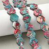Dyed Synthetic Imperial Jasper Beads Strands G-D337-14mm-A03-1