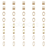 40Pcs 2 Styles Brass Slide Charms/Slider Beads KK-CA0002-08-1