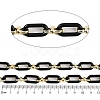 Rack Plating Acrylic & CCB Plastic Chain CHAC-H001-01G-2
