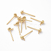 Brass Stud Earring Findings X-KK-F714-05G-1