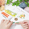600Pcs 6 Style Opaque Colours 2-Hole Glass Seed Beads SEED-CN0001-17-3