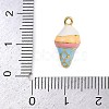 Brass Enamel Charms X-KK-I352-14G-02-3