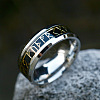 316L Surgical Stainless Steel  Words Finger Rings FIND-PW0020-12B-P-1