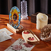 Wood Candle Holder DIY-WH0699-09C-4