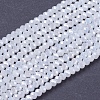 Electroplate Glass Beads Strands GLAA-F076-FR03-1