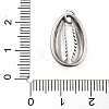 304 Stainless Steel Pendants STAS-L218-11P-3